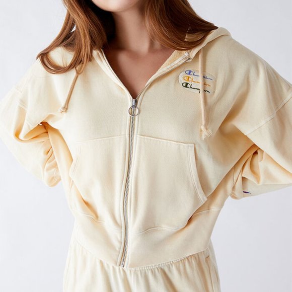 Champion Tops - 🔵 Champion Vintage Garment Dye Zip Hoodie S